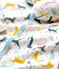 Babies' Cat Patterned Cotton and Lyocell Nightwear Set MARSHMALLOW white/MULTICO white
